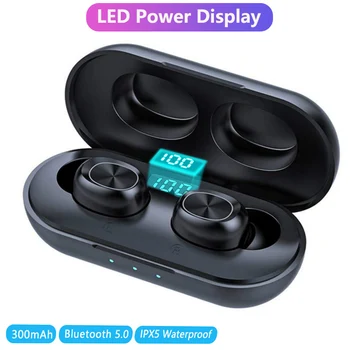 

SZTEE B5 TWS Bluetooth Earphones LED Power Display Streo Wireless Earbuds With 8D Stereo Sound IPX5 Waterproof Whit Charging Box