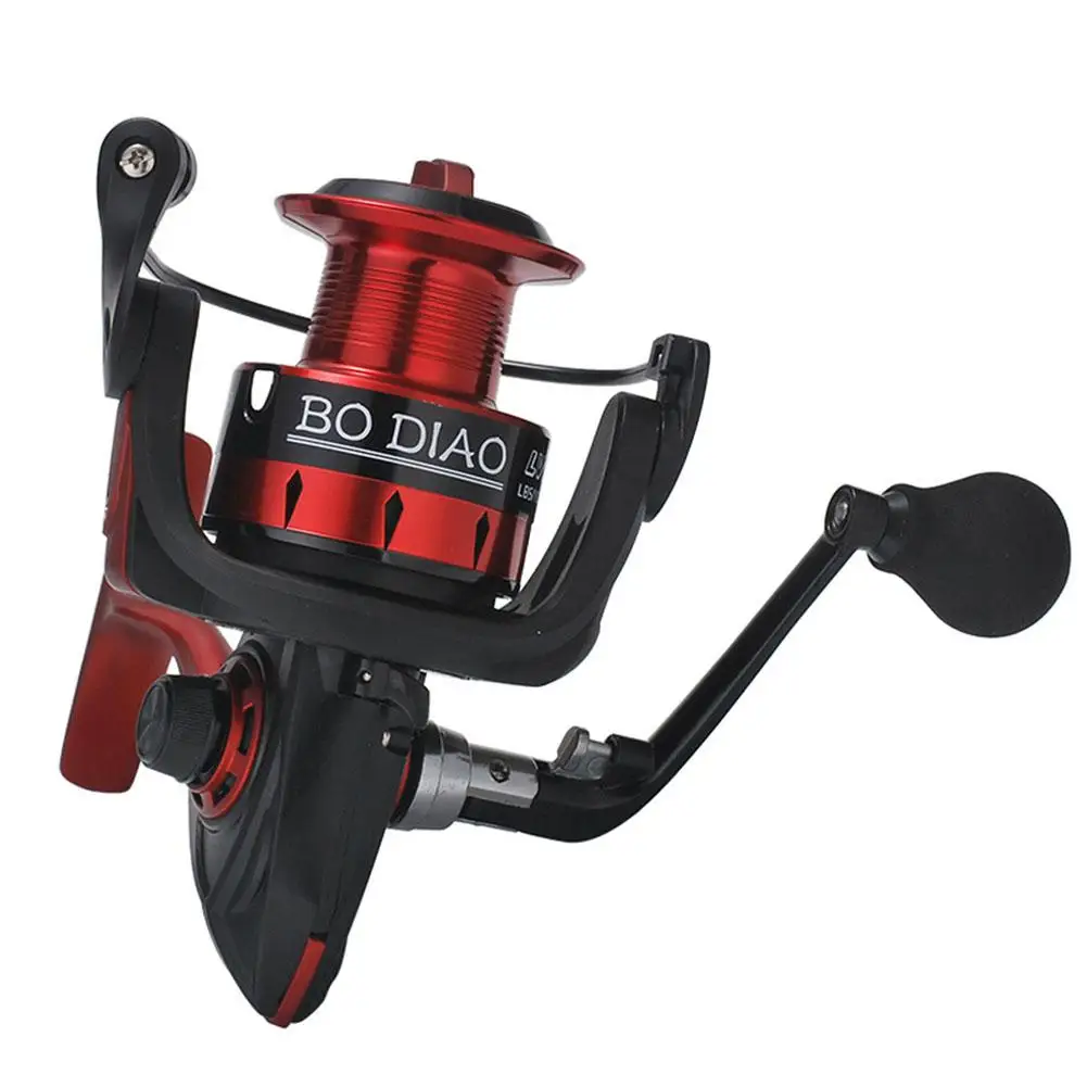 

HiMISS 12+1 Axle Gapless Spining Reel Metal Fishing Wheel Long Shot Reel Reinforced brake system