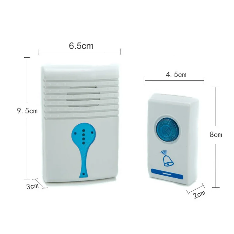 Wireless Receiver Remote Control Waterproof Doorbell Door Bell Durable Use