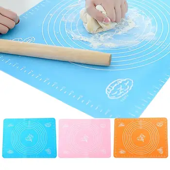 

65X45cm Silicone Baking Mat Thickening Flour Rolling Scale Mat Kneading Dough Pad Baking Pastry Rolling Mat Bakeware Liners