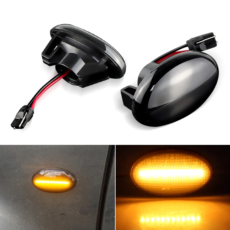 1 пара, Автомобильные светодиодные габаритные огни, ретрансляторные сигнальные огни для Mercedes Benz Smart W450 W452, A-Class W168 Vito W639 W447 W415