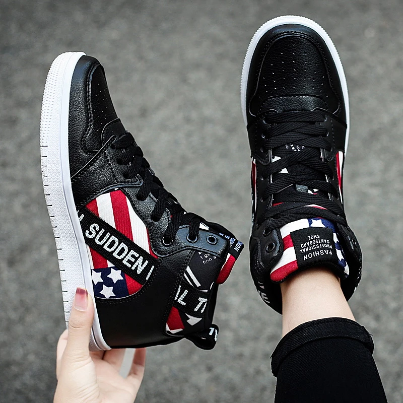 high top fashion sneakers