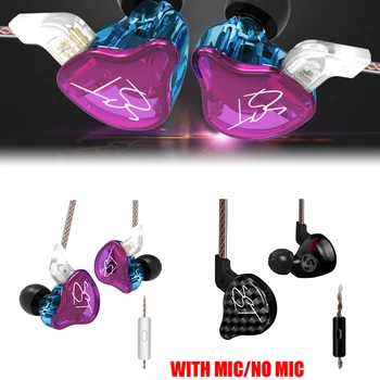 

ZST Hybrid Earphone Bluetooth+Wired 2 Cables Armature+Dynamic Drive HI-FI Bass Earphones For Sport Music Smart Phones Earbuds
