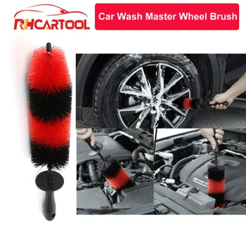 

Car Truck Motorcycle Bike Wheel Tire Rim Scrub Brush Washing Tool Hot High Density Good Elasticity Black red Brush