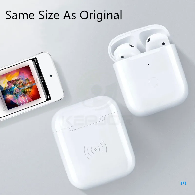 Keajor беспроводной зарядный чехол для Apple Airpods Bluebooth Pairing Pop up Windows Charge Box Air pods 450 мАч