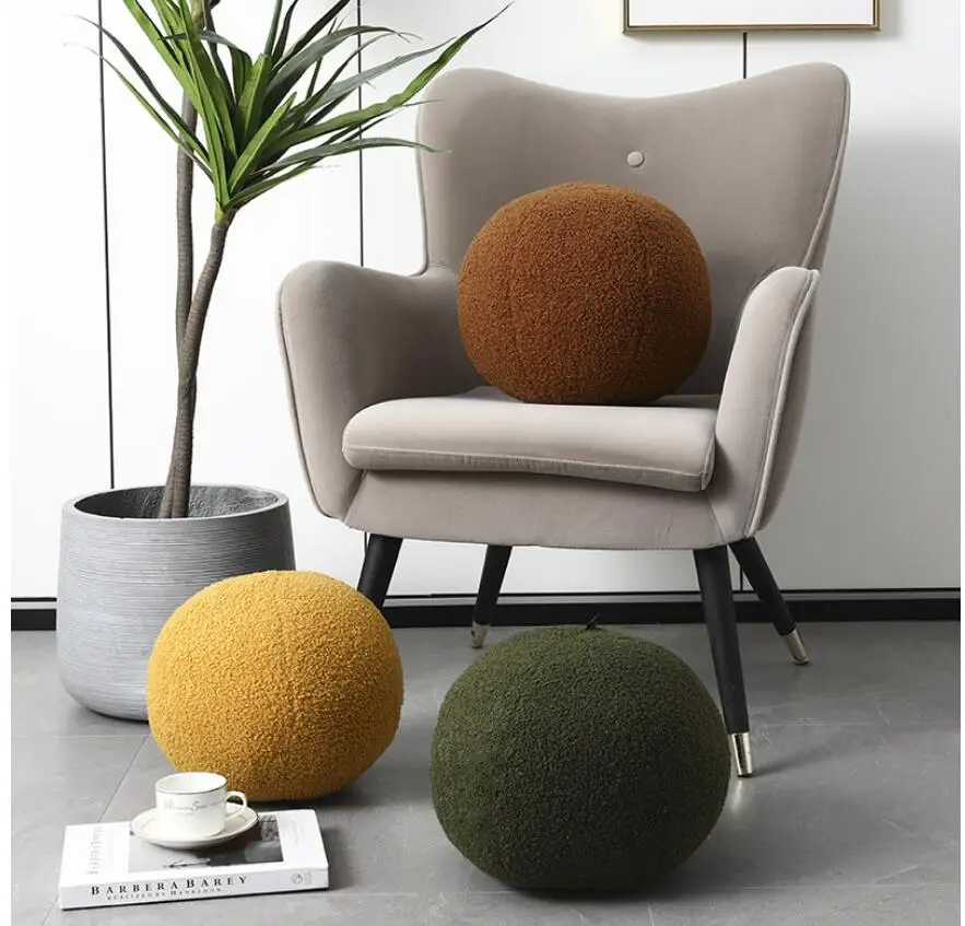 Geometrical Shape Loop Fleece Soft Comfortable Bed Ball Cushion Pillow Living Room Sofa Personality Back Home Decor | Игрушки и хобби