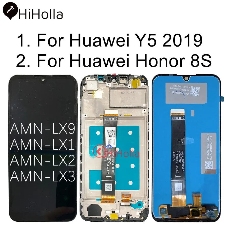 ЖК дисплей для Huawei Y5 2019 дигитайзер сенсорного экрана с рамкой Honor 8S сменный экран