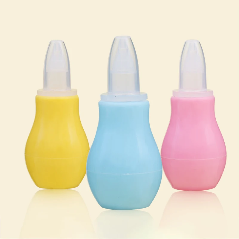 

1Pcs Baby Anti-reflux Nasal Aspirator Baby Clean Care Non-toxic Silicone/PP 4Colors Manual Nose Clean Tool Nasal Suction Device