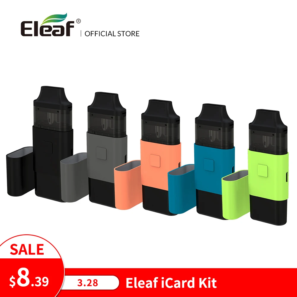 Электронная сигарета Eleaf iCard с жидкостью 2 мл 650 мАч 15 Вт|Системы нагревания табака