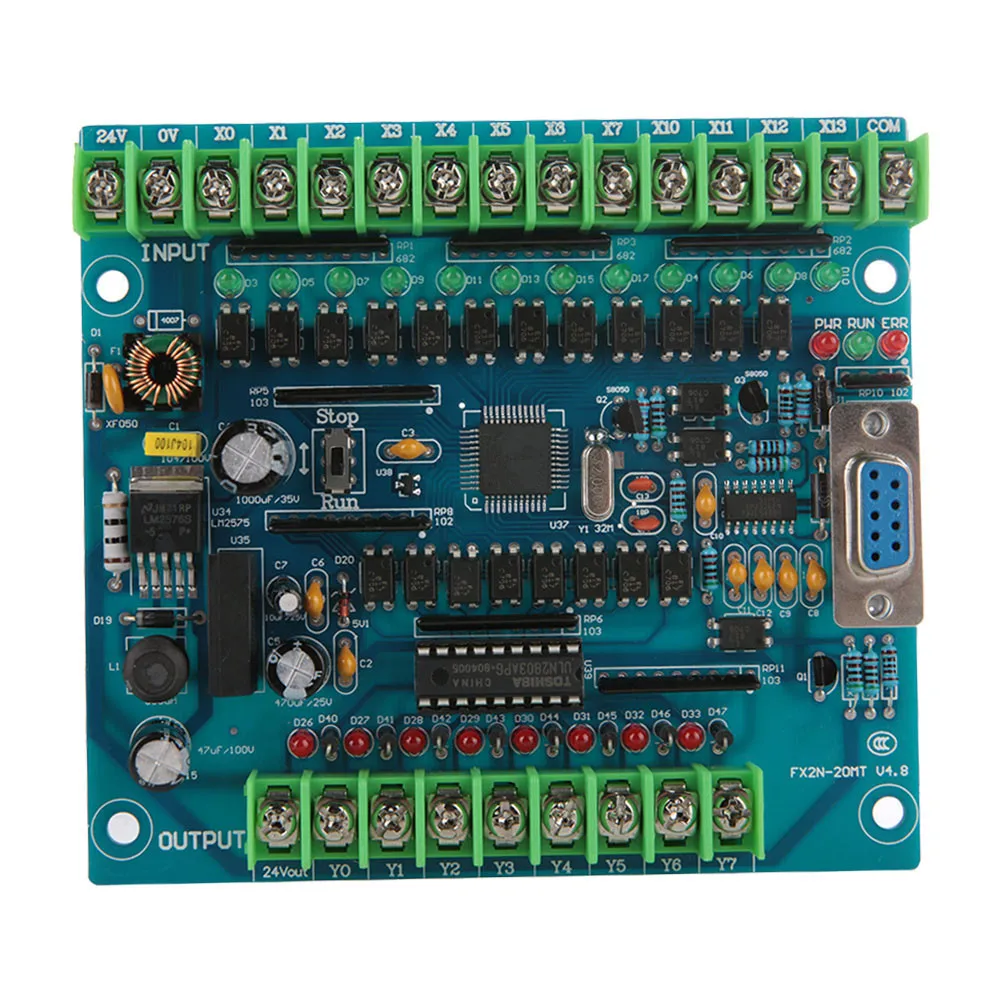 

Industrial Programmable Control Board FX2N-20MT 12 Input 8 Output 24V 0.5A control board module