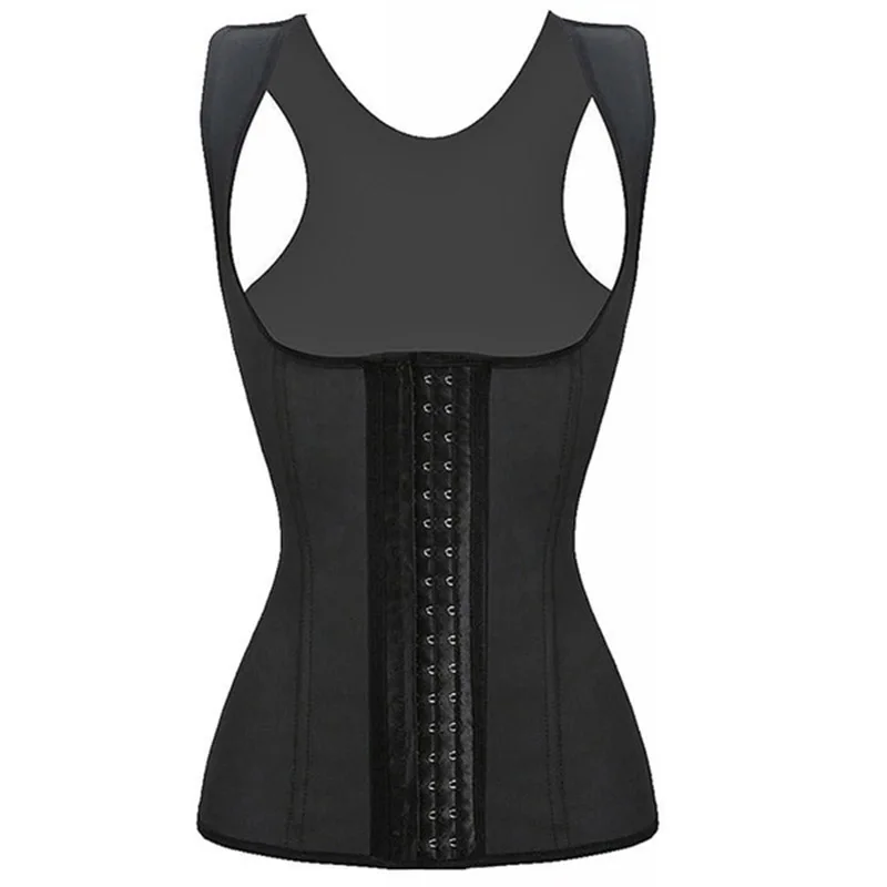 Women's Latex Underbust Waist Trainer Shapewear Cincher Corset Body Shaper Steel Bone Corset Slimming Vest Plus Size Girdle Belt spanxs