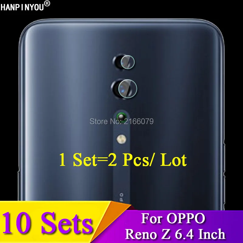 

10 Sets/Lot For OPPO Reno Z RenoZ 6.4" Clear Rear Back Camera Lens Protective Protector Cover Soft Tempered Glass Film Guard