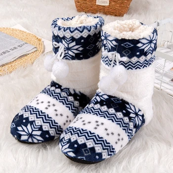 

Dropshipping Women slippers winter Plush Christmas slippers Floor shoes Woman Home slipper Indoor Socks Shoes Ladies Woman