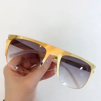 

Luxury Square Sunglasses Women Brand Designer Retro Alloy Frame Fashion Sun Glasses Male Oculos Feminino