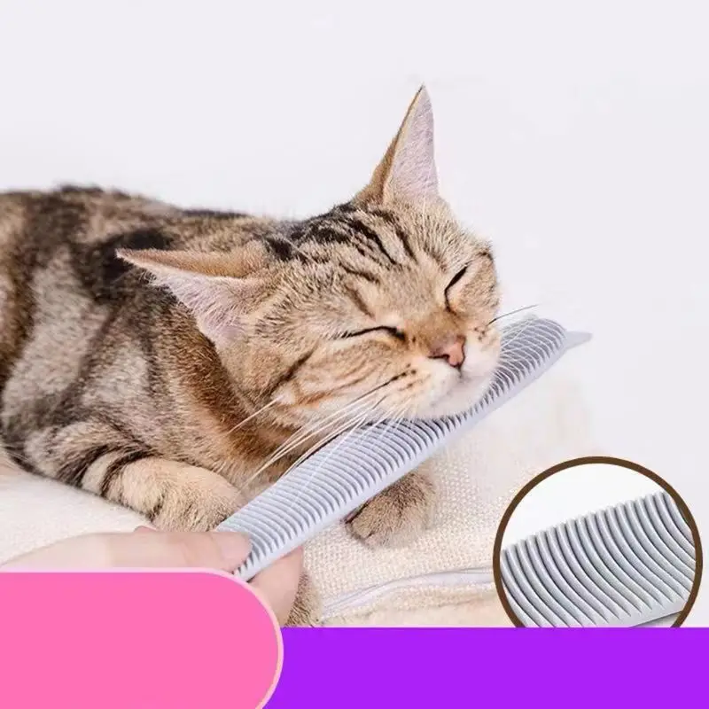 Щетка для кошачьего языка, расческа для домашних животных, расческа для ухода за собаками C63B