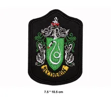 Школьный значок, железные нашивки для пальто, Поттер, сделай сам, вышивка, нашивки, аппликации для сумки, наклейки на пальто, 3 дюйма, терморезка