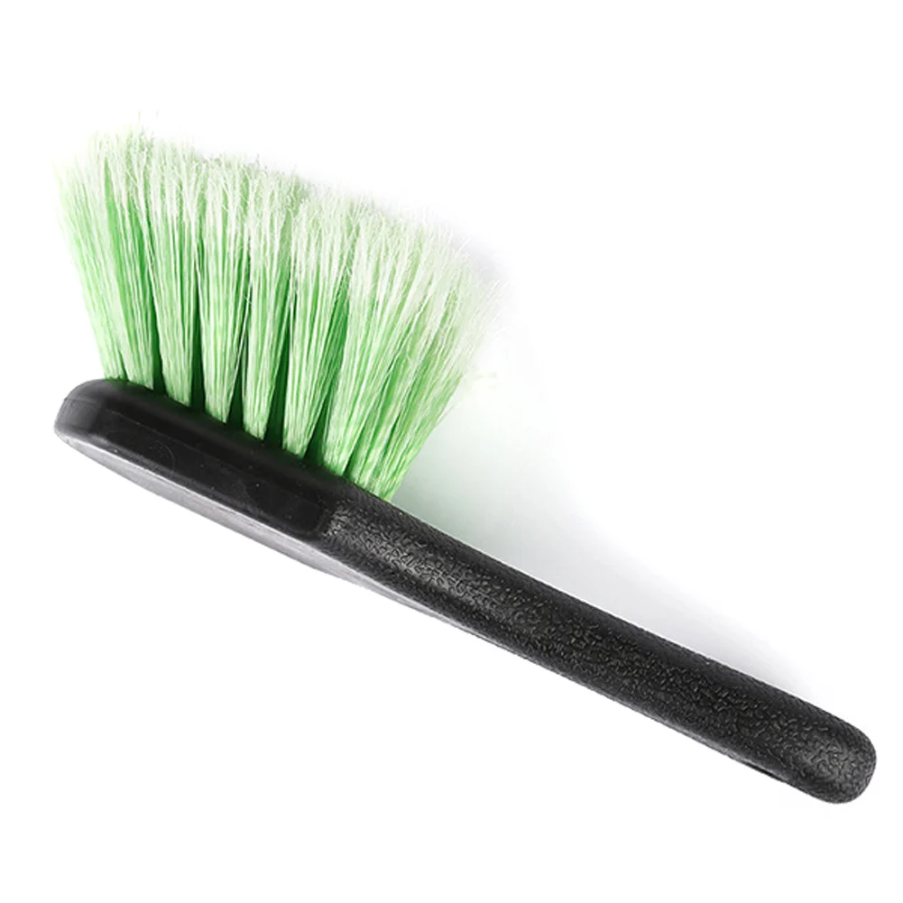 Upholstery Detailing Exterior Short Handle Wheel Tire Body Brush Polish For Auto Car Cleaning Brush Interior Floorliner Carpet