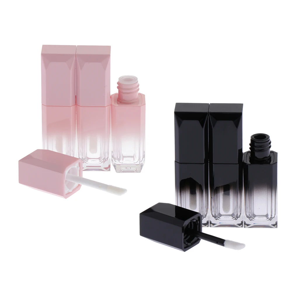 3 Pieces Plastic 5ml Empty Lipgloss Bottle Tube Eyelashes Growth Oil Container, Lipstick Shape, Refillable, Resuable