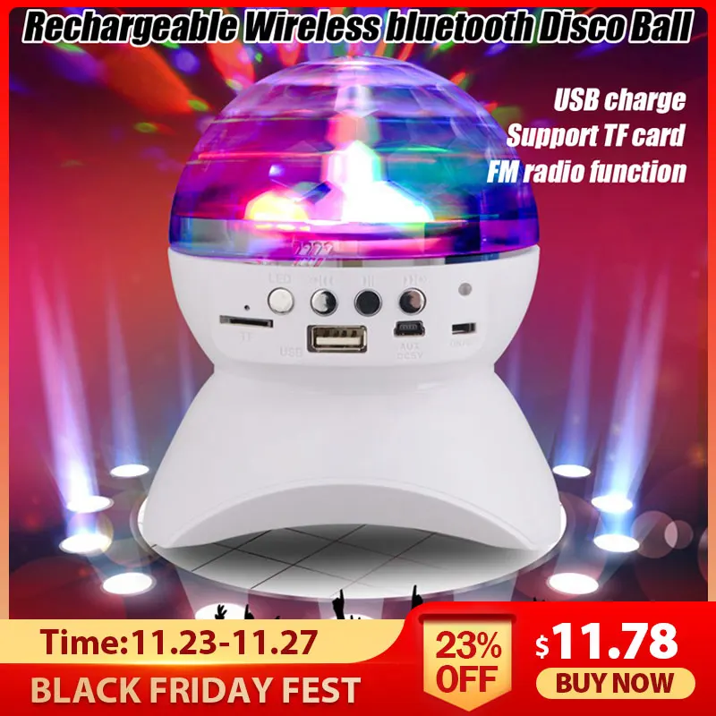 Перезаряжаемый беспроводной bluetooth динамик светильник контроллер светодиодный