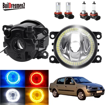 

Angel Eye Fog Light Assembly For Renault Thalia 1998-2015 Car 20W Front Bumper Fog Light Halo Ring Daytime Running Lamp H11 12V
