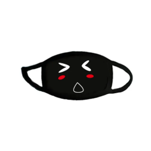 Anime black quirky personality expression mask 115