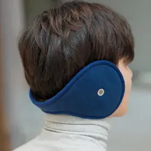 Mens Womens Winter Accessory Thicken Plush Lining Classic Earmuffs with Earholes for Answer Phone Outdoor Adjustable Ear Warmer