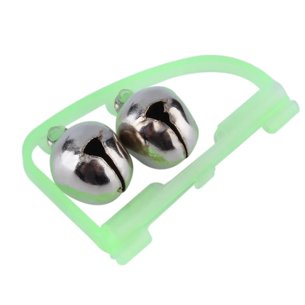 1 pc Fishing Accessory Rod Tip Fish Bite Double Alarm Alert Clip Bells Tool New Arrival