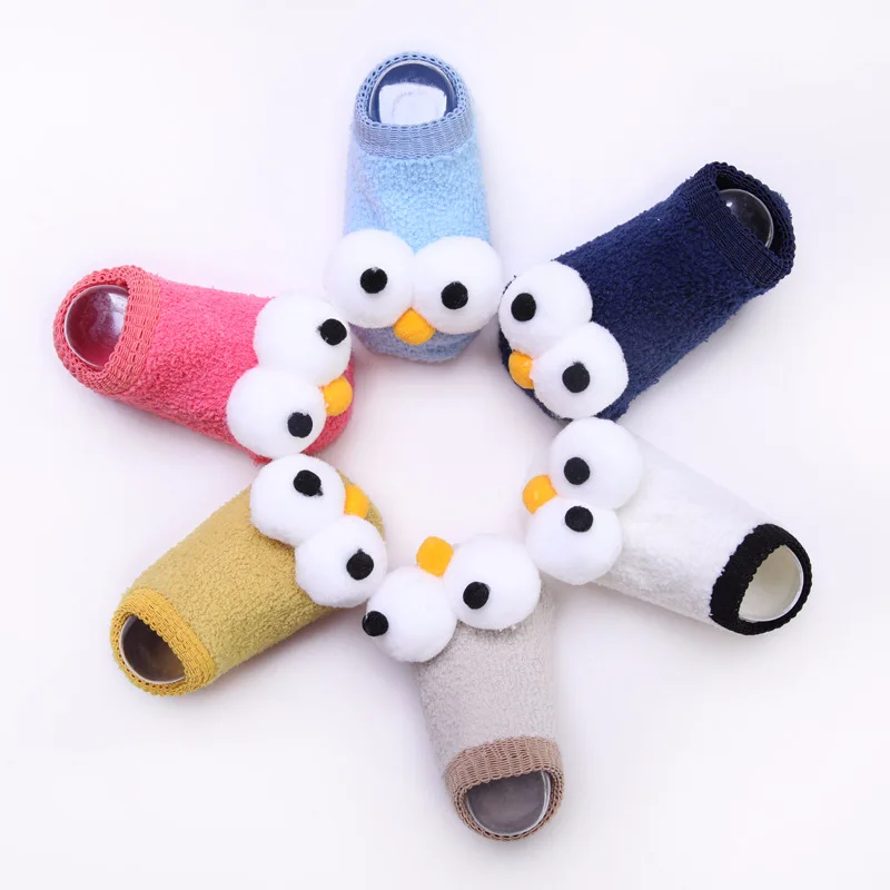 

Spring And Autumn New Style BABY'S Socks with Big Eye Anti-slip Infant Foot Sock Cute Children No-show Socks Indoor Learner Floo