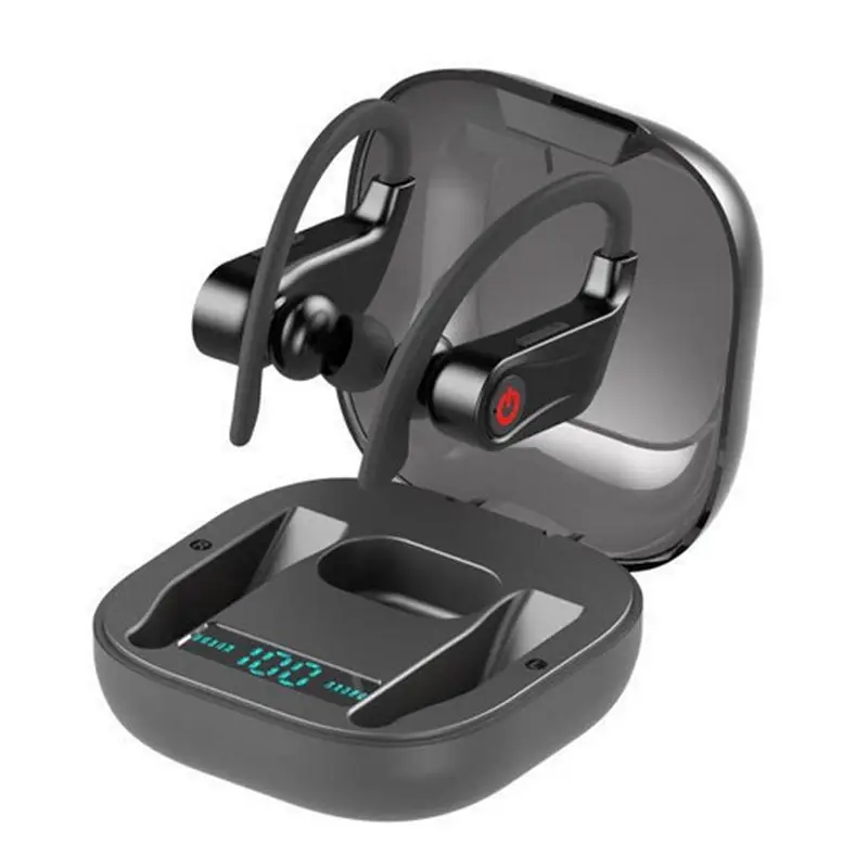 Q62 TWS Bluetooth Earphone with Dual Microphones Ear Hook Wireless Bluetooth 5 0 With 950mAh Charging Case For Phone