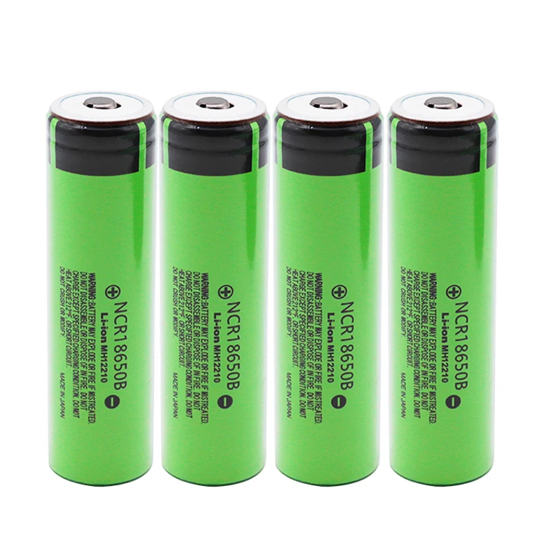 4 шт. оригинальная 3,7 в 18650 аккумуляторная батарея 3400 мАч литиевая NCR18650B для игрушек фонарик батареи