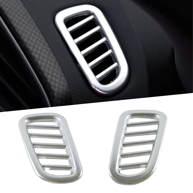 

For Renault Kadjar 2015 2016 2017 2018 2019 ABS Plastic Front Air Condition Covers Frame Air Outlet Decorative Trim Car-styling