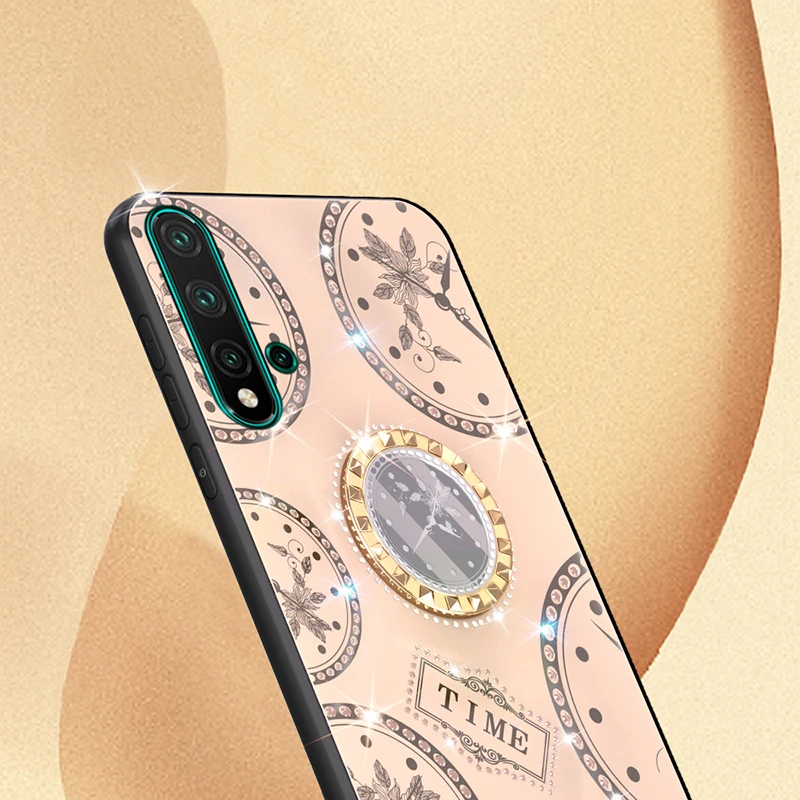 Блестящий силиконовый чехол для телефона huawei honor 20 pro 20s 20i honor 20 honor 20pro роскошный ремешок с кольцом-держателем