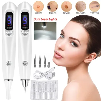 

LED Light Facial Wart Spot Blackhead Blemish Remover Device Laser Plasma Pen Mole Freckle Tattoo Removal Machine Face Skin Clean