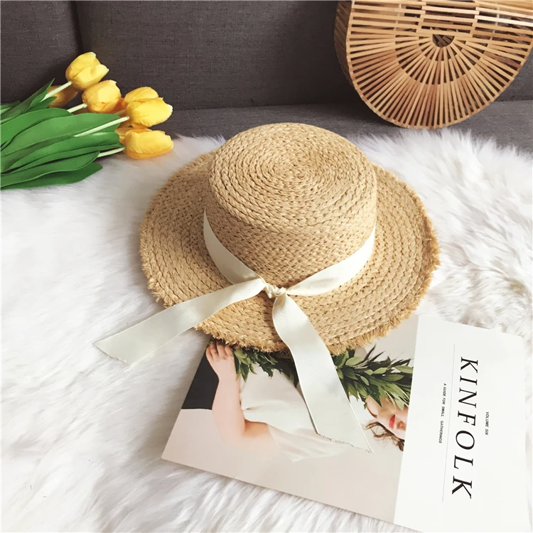 Женская летняя соломенная шляпа WeMe с плоской подошвой, солнцезащитная Кепка для путешествий, сотня солнцезащитных шляп, пляжные шляпы на