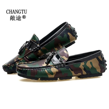 

Men's Leather Loafers Adult Moccasins Slip on Men Casual Shoes luxury Brand Fashion Vintage Flats Men's Big Size Driving Shoes