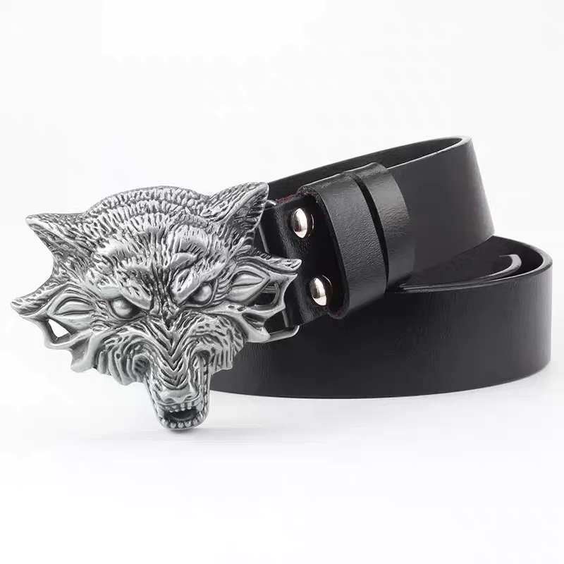 Military belt buckle; Wolf German silver belt buckle, Belt buckle "Werewolf"