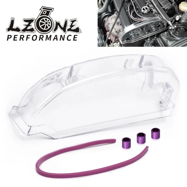 LZONE Clear Cam Gear Pulley Timing Belt Cover For 9296 Mitsubishi