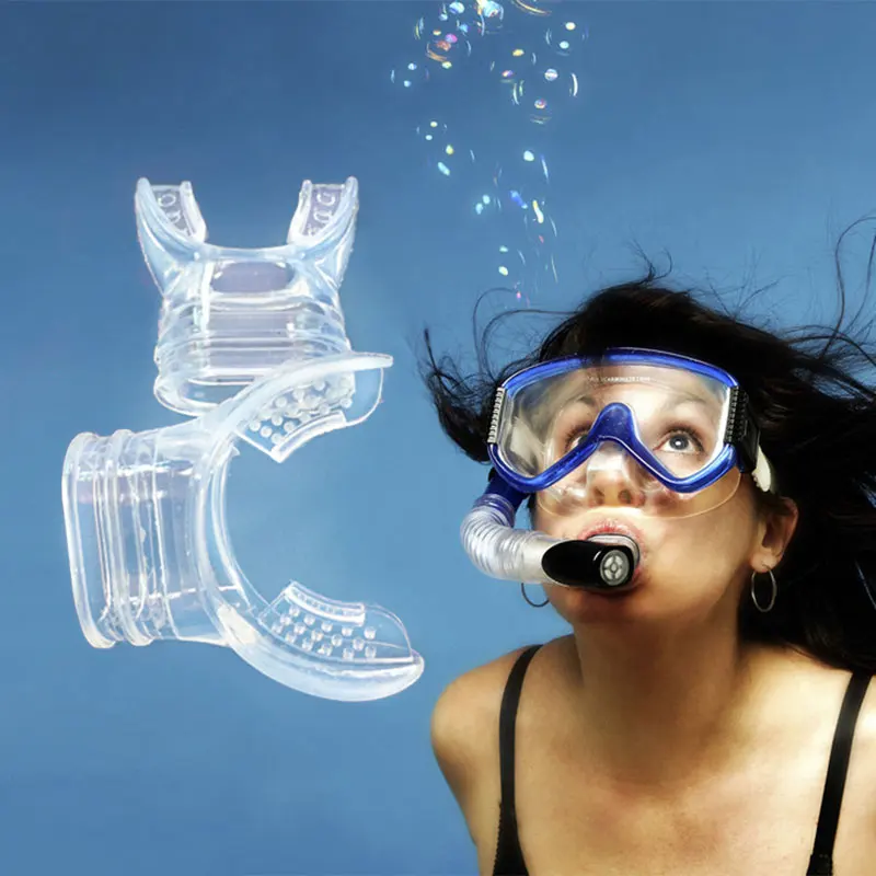 Scuba дайвинг, Сноркелинг, дыхательная трубка трубки силикон плавание Цвет в случайном порядке