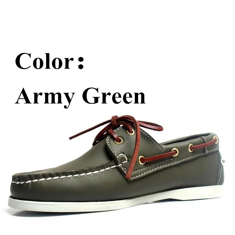 Genuine Leather Men Women Casual Shoes Boat Shoes Docksides Classic Loafers Moccasins Gray Driving Shoes England Flats 2019A037