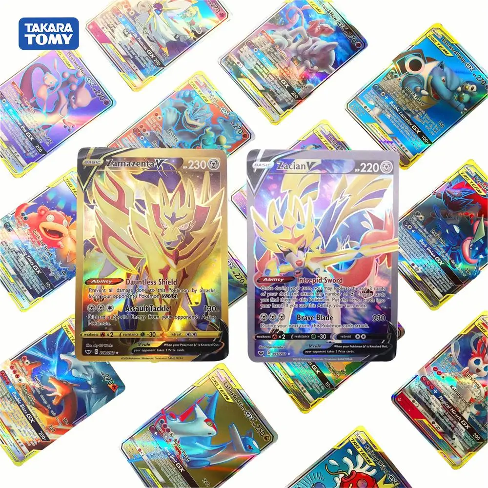 Горячая Распродажа 2020 карты Pokemon Vmax Shining битва карта GX Tag Мега Коллекционная