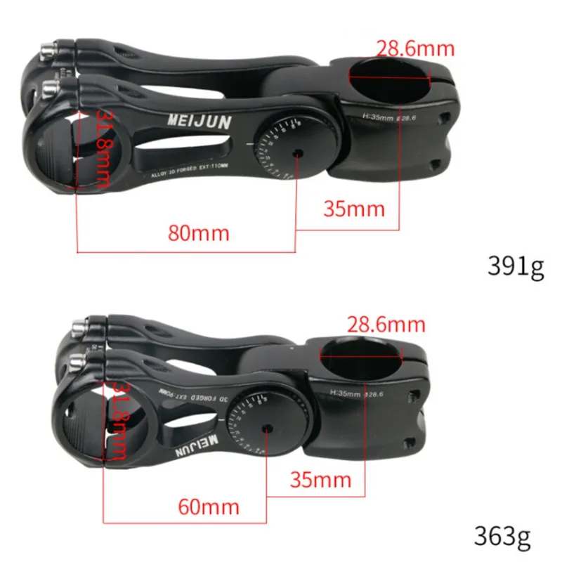 Черный велосипедный поднос руля Регулируемая MTB руля 31,8x95/115 см руля для шоссейного велосипеда алюминиевые велосипедные аксессуары новые