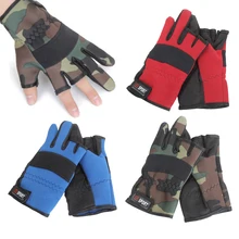 Неопреновые теплые перчатки для рыбалки с 3 вырезами, нескользящие перчатки для ловли нахлыстом, охотничьи перчатки для езды на велосипеде, Зимние перчатки для мужчин и женщин