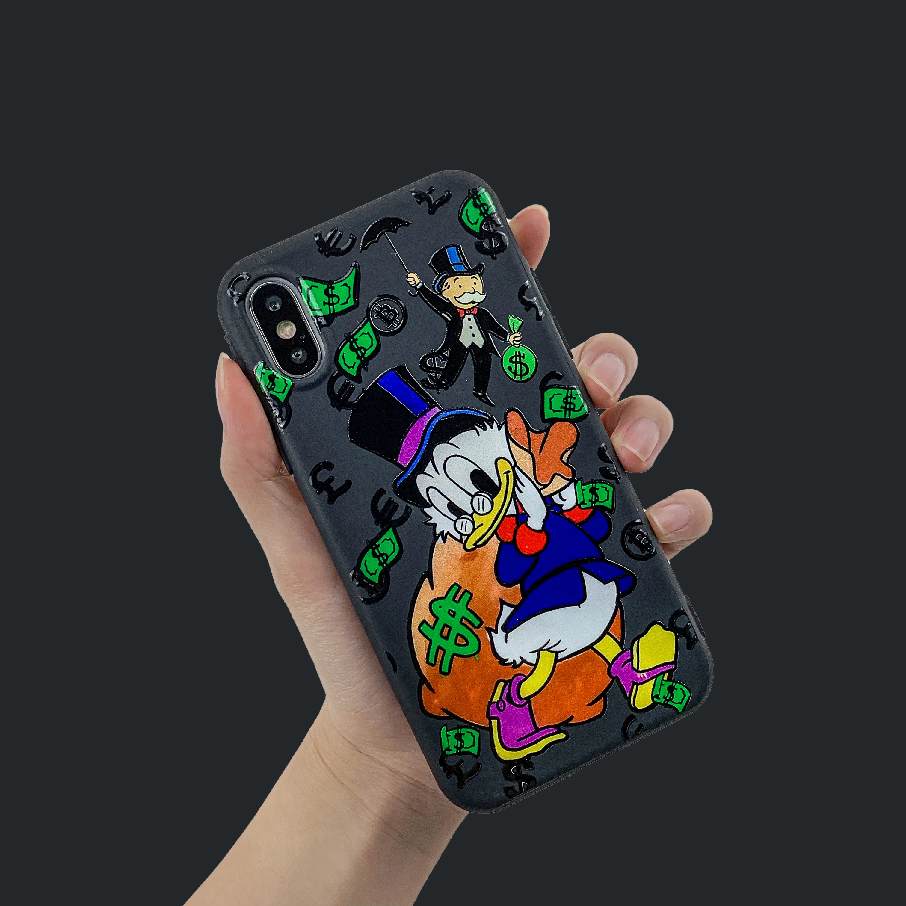 Kawaii мягкий силиконовый роскошный чехол для телефона Monopoly для iphone 11 Pro Max X XS Max XR 6 6S 7 8 Plus милый парный чехол для телефона