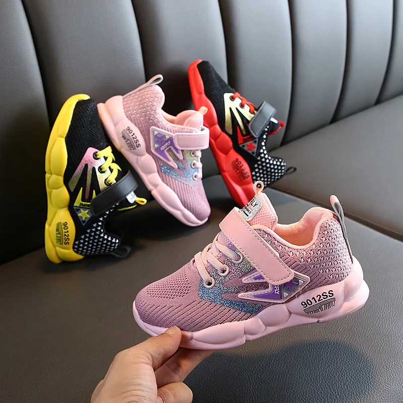 

AFDSWG spring and fall girls running shoes Yellow kids sneakers girl red little boys shoes ,shoes for kids girls