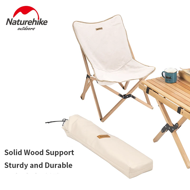 

Naturehike Outdoor Camping Chair Folding Wooden Chair Portable Fishing Art Sketching Small Bench Chair NH19JJ008