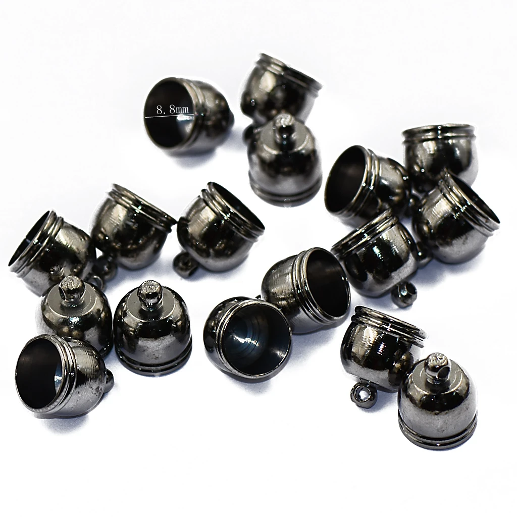 10pcs Brass Bell End Bead Cap Tip Jewelry Findings Craft DIY Making Hematite