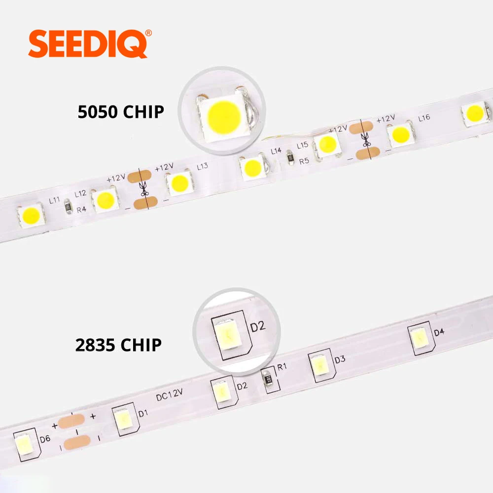 Светодиодная лента 5 м 12v 2835 5050 SMD 60 светодиодов/M не Водонепроницаемый