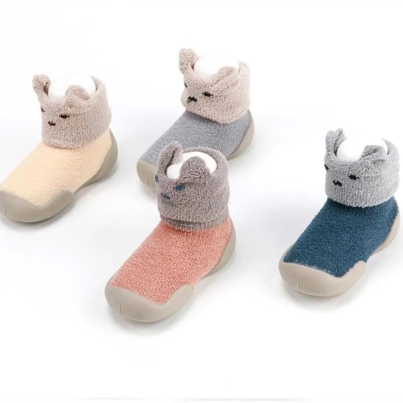 

Baby Shoes Newborn Boy Girl Toddler First Walkers Booties Cotton Comfort Anti-slip Winter Warm Shoes For Children