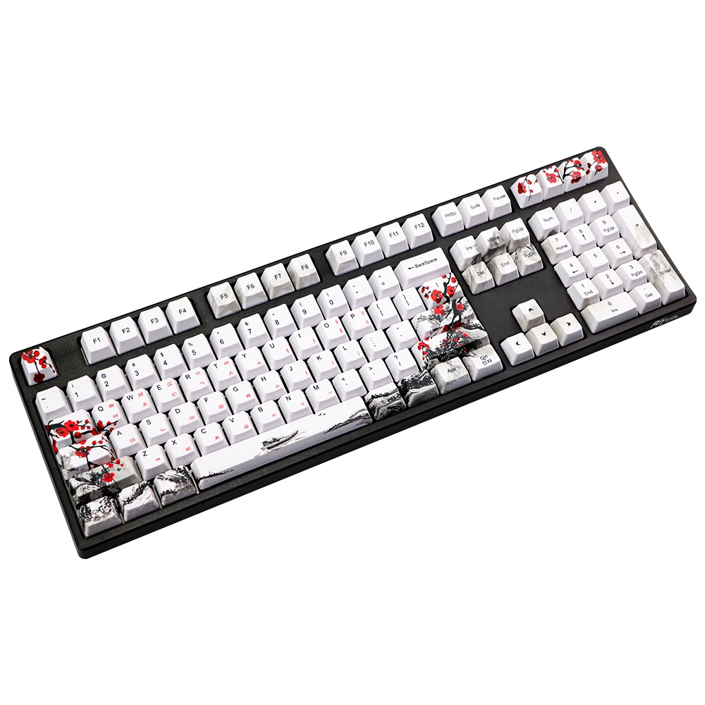 de ameixa oem perfil keycaps para 61
