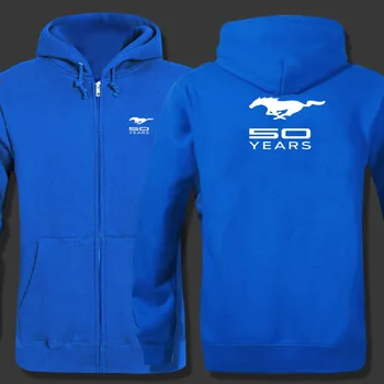

Spring Cardigan Men Mustang logo zipper Hoodies Jacket Print Clothing Fashion Casual zipper Sweatshirt